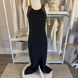 Faviana New York women's size 5/6 little black dress, sexy, sleek, cocktail 2537